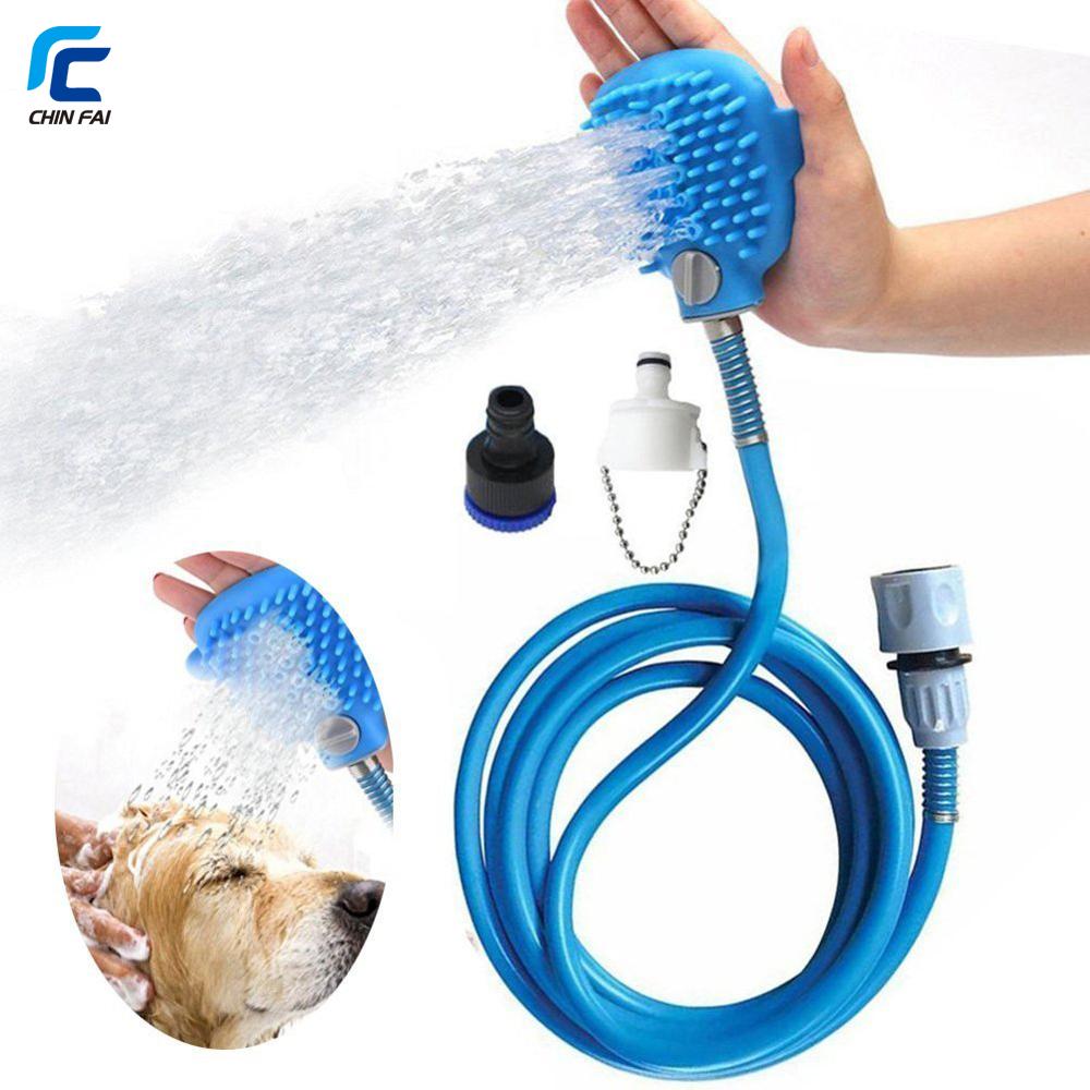 Распылитель для купания собак с душевой лейкой, щетка для домашних животных, кошек, лошадей, для массажа, для дома и улицы, для ухода, душа