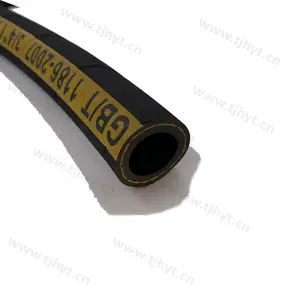 SAE100R6 20Bar Flexible Fiber Braided Rubber Water Hose Rubber Air Hose