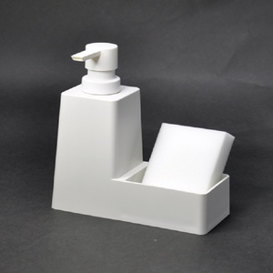 Distributeur automatique de savon sous forme de L, en plastique, mousse, avec éponge - Product Image 1