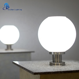 350MM Round Plastic Solar <strong>Fence</strong> <strong>Post</strong> <strong>Lights</strong> Main Gate Pillar <strong>Light</strong> Villa Garden Park Bollard Top Ball Lamp Lighting Landscape - Product Image 6