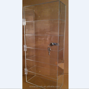 Vitrine de sécurité à verrou en acrylique, armoire vitrine