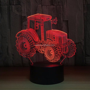 3D ilusión LED noche luz de la lámpara de coche de forma óptica lámpara de mesa para <span class=keywords><strong>el</strong></span> hogar Decoración regalo para niños - Product Image 3