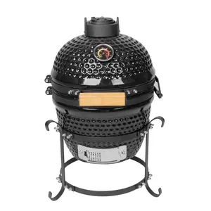 Professional Trolley smoker Ceramic BBQ briquette bbq charcoal hot gril