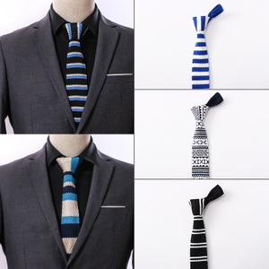 Vente en gros Ties039 Polyester <span class=keywords><strong>soie</strong></span> <span class=keywords><strong>tricot</strong></span> hommes <span class=keywords><strong>cravate</strong></span> 2018 nouvelle entreprise mariage Banquet décontracté <span class=keywords><strong>cravate</strong></span> - Product Image 5