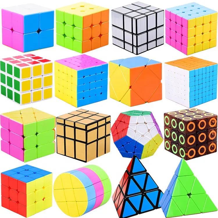 Rompecabezas de cubo magnético mágico de plástico, juguete educativo personalizado para niños y niños
