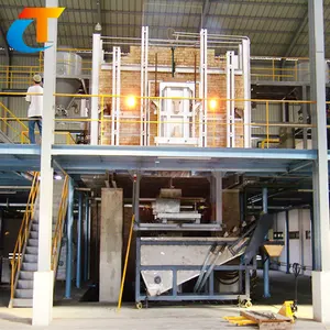 Horseshoe Api Padat Sodium Silikat Tungku Line Produksi 20-22 Ton/Hari