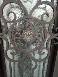 经济价格使用锻铁门烧烤门设计 - Product Image 4