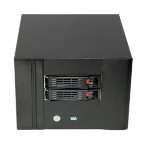 Venta directa de fábrica 2Bay Hot Swap NAS Barebone System Server Case con placa base