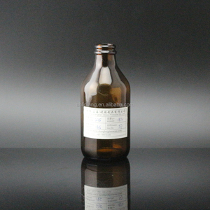 Shanghai Linlang Stubby <span class=keywords><strong>Vetro</strong></span> Ambrato Bottiglia di <span class=keywords><strong>Birra</strong></span> con Scalzare finitura Tappo a Corona - Product Image 5