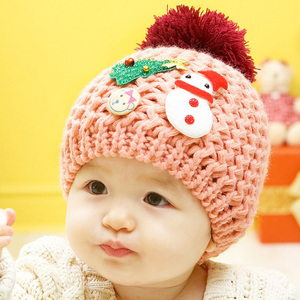 Vente chaude Corée hiver bébé enfants écharpe de Noël chapeau infantile tricot chaud cache-oreilles chapeau - Product Image 3