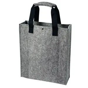 Hand made pattern felt shopping bag