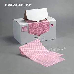 Food Service Reusable Antibacterial Restaurant Household1/4 Quarter-fold In A Box Nonwoven Wash Cloth