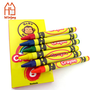 Ensemble de 6 crayons pour tout-petits, crayons à la cire sûrs et non toxiques. - Product Image 4