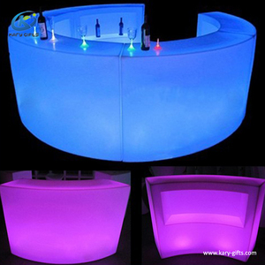 Komersial Modern Bar Cahaya Lingkaran Bulat Led Bar Counter