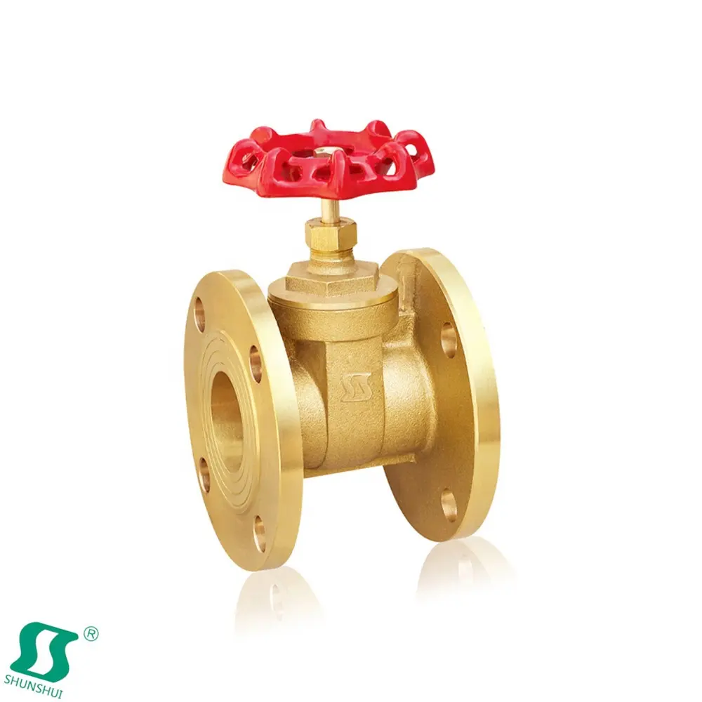 Cina shunshui sunsy fabbrica DN15 DN300 12 "pollici di acqua in aumento stem flangia di connessione terminale ruota di ferro manuale in ottone cancello valvola