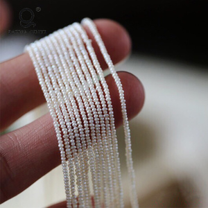 Hạt ngọc trai nước ngọt nhỏ, tròn gần như, kiểu Baroque, màu trắng, kích thước 2.5-3mm, dùng làm đồ trang sức - Product Image 2