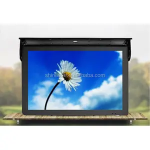 حالة المعادن 24 "بوصة المترو حافلة سيارة TFT LCD عالية مشرق تلفزيون إعلاني