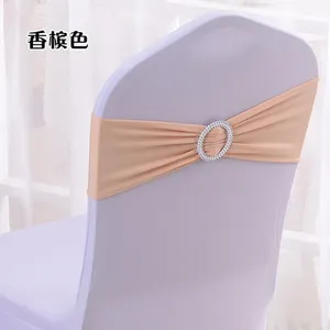 Elastico Più Poco Costoso reale fasce della sedia dello spandex di Banchetto elastico festa a casa di nozze telai della sedia con fibbia