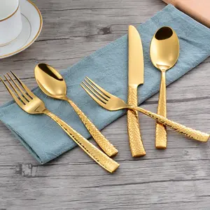 इंद्रधनुष अंकित कटलरी सेट, शादी के लिए जाली भारी वजन Flatware