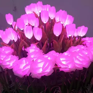 Rgb Decoration Light 2019 Zhongshan 220V RGB Diwali Led Rose Flower Wedding Park Christmas Decoration Light