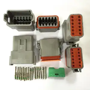 Sıcak satış otomobil 12 Pin dişi erkek Dt araba elektrik Deutsch konnektörleri parça no için DT06-12S ve DT04-12P