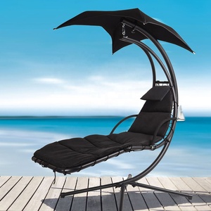 Chaise suspendue moderne à baldaquin pour l'extérieur chaise de jardin gazebo hamac de loisirs chaise à balançoire ronde à siège unique pour l'hôtel - Product Image 1