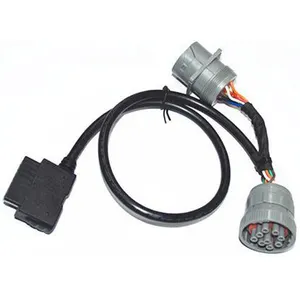 J1939 9 pin to OBD-II 16 pin Adapter Y Cable connector SCAN Code Scanner Reader Data wire kits