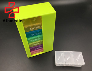 2025 Athmedic Cấp Thực Phẩm Hàng Tuần Riêng Biệt 21 Ngăn Trường Hợp Ngày Mới Ngăn Kéo Thuốc Tổ Chức Hộp Trường Hợp - Product Image 1