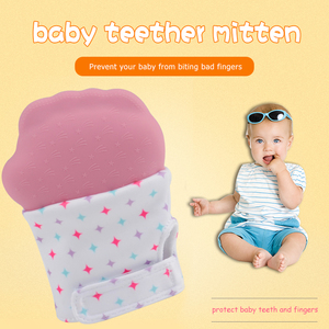 BPA libre nuevo diseño bebé masticable silicona Teether <span class=keywords><strong>manopla</strong></span> suave y seguridad <span class=keywords><strong>para</strong></span> los niños - Product Image 1