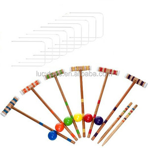 Ensemble <span class=keywords><strong>de</strong></span> <span class=keywords><strong>croquet</strong></span> en bois le plus vendu Jeux <span class=keywords><strong>de</strong></span> plein air/ pelouse Jeux <span class=keywords><strong>de</strong></span> Noël Vente directe d'usine Prix - Product Image 3