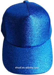 Moda <span class=keywords><strong>multi</strong></span> colori 5 pannelli disordinato panino alto regolabile glitter coda di cavallo camionista bling mesh cap - Product Image 5