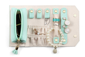 Factory Custom Portable Rolling <strong>Travel</strong> <strong>Jewelry</strong> Bag Vegan <strong>Leather</strong> <strong>Travel</strong> <strong>Jewelry</strong> <strong>Case</strong> - Product Image 6