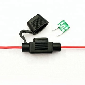 Negro <span class=keywords><strong>vivienda</strong></span> 16AWG cable rojo hoja <span class=keywords><strong>portafusibles</strong></span> - Product Image 3