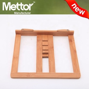 Soporte <span class=keywords><strong>de</strong></span> <span class=keywords><strong>libro</strong></span> <span class=keywords><strong>de</strong></span> madera <span class=keywords><strong>de</strong></span> bambú ajustable Utensilio portátil y plegable para una comodidad <span class=keywords><strong>de</strong></span> lectura óptima - Product Image 6