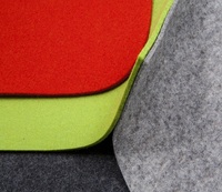 Vente en gros de feutre de laine de couleur 35% polyester 65% feutre mélangé de laine pour matériau de chaussure