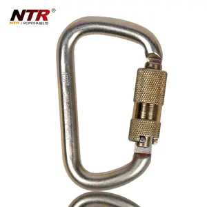 NTR حار بيع D شكل الألومنيوم حلقة تسلق carabiner