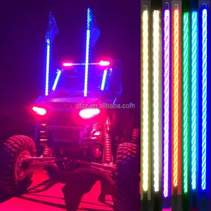 ATV/UTV RGB 변경 색상 무선 원격 제어 LED 채찍 빛