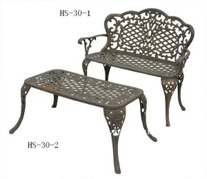 Two-piece Cast Iron <strong>Garden</strong> <strong>Bench</strong> <strong>and</strong> <strong>Table</strong> Set,outdoor Furniture - Product Image 1