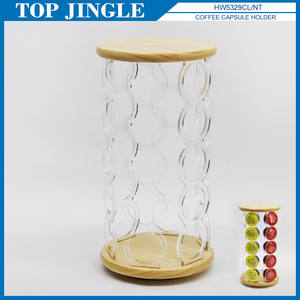 16 way acrylic rotary coffee Capsule stand - Product Image 1