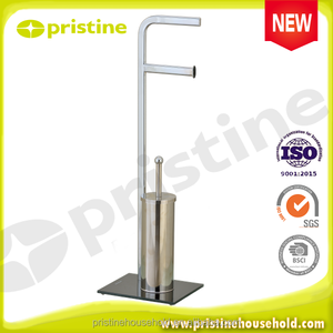 Ensemble de brosse de toilette durable en métal moderne en gros et supports pour le stockage de salle de bain de Taiwan - Product Image 6