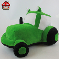 Voiture en peluche pour enfant, coussin en forme de bus, jouet doux, pour garçons, dessin animé