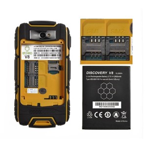 Điện Thoại Di Động IP67 Khám Phá Chống Thấm Nước V8 <span class=keywords><strong>Android</strong></span> <span class=keywords><strong>4.2</strong></span> MTK6572W Màn Hình IPS Điện Thoại Di Động 3G Giá Rẻ - Product Image 6