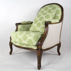 Complete in Specifications Comfortable Oversized Comfy Side <strong>Chairs</strong> Green Pattern Cloth Living Room <strong>Reading</strong> <strong>Chair</strong> - Product Image 3