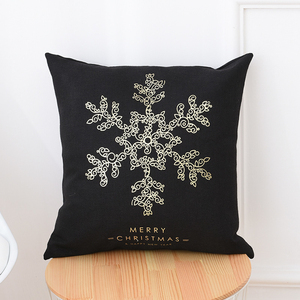 100% Polyester Gold Blocking Modern <strong>Christmas</strong> Design Geometric Gold Love <strong>Cushion</strong> <strong>Cover</strong> - Product Image 3