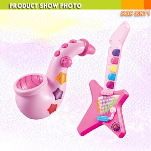 Saxofón <span class=keywords><strong>de</strong></span> <span class=keywords><strong>guitarra</strong></span> rosa para niña, instrumento Musical <span class=keywords><strong>de</strong></span> juguete, 2019 - Product Image 2