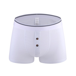 Due Pulsante Pianura Traspirante Uomini Biancheria Intima <span class=keywords><strong>Fantasia</strong></span> Grigio Shorts Retrò - Product Image 6