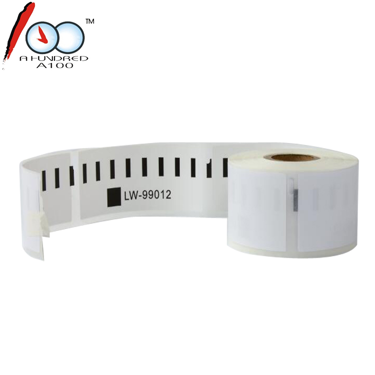 Этикетки, совместимые с Dymo LW 99010, черные на белом 28 мм * 89 мм, 130 ярлыков в рулоне, термоклейкие адресные этикетки