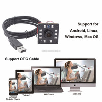 ELP Kamera Web 2 Megapiksel Cmos OV2710 100-120FPS UVC IR Siang & Malam Visi Usb Modul Kamera Web untuk Android, Linux Windows