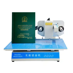 Passport PVC card Leather Foil printing machine for Menu