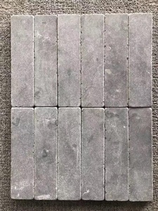 Carrelage extérieur moderne en pierre calcaire bleue polie à coins arrondis <span class=keywords><strong>CARIA</strong></span>, épaisseur 18 mm - Product Image 2